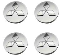 QWEERASS 4pcs Car Hub Caps,for Mitsubishi Shogun 2014-2019 60MM Auto Wheel Center Cover Waterproof Wear Resistance Caps Rim Protector Accessories