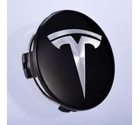 QWEERASS 4pcs Car Hub Caps,for Tesla Model 3/X/S/Y 60mm Auto Wheel Center Cover Waterproof Wear Resistance Caps Rim Protector Accessories