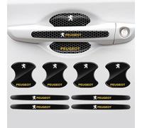 QWEERASS 8Pcs Car Door Handle Scratch Protector, for Peugeot Traveller/Partner/RCZ / 5008 / RIFTER Car Door Handle Protective Film Waterproof Anti-Scratch Sticker,A