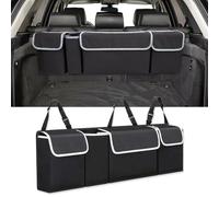 QWEERASS Car Boot Bags, for Jeep Avenger 2023-2024 Car Boot Seat Organiser Seat Back Protectors Foldable Cargo Net Storage Accessories