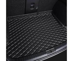 QWEERASS Car Boot Mat Liner, for DS3 Crossback I 2019-2024 Car Leather Boot Mats Anti Scratch Anti Slip Protector Pad Cargo Tray Liners,A