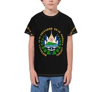 QWEFVB Flag of Fiji Youth Short Sleeve T-Shirt Tee for Teens Shirts Boys Girls