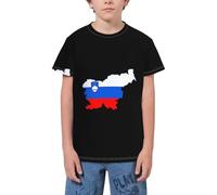 QWEFVB Flag of Fiji Youth Short Sleeve T-Shirt Tee for Teens Shirts Boys Girls