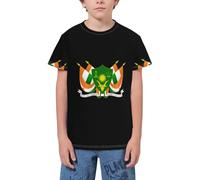 QWEFVB Flag of South Africa Map Youth Short Sleeve T-Shirt Tee for Teens Shirts Boys Girls