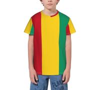 QWEFVB Flag of Trinidad and Tobago Youth Short Sleeve T-Shirt Tee for Teens Shirts Boys Girls