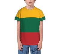 QWEFVB Flag of Trinidad and Tobago Youth Short Sleeve T-Shirt Tee for Teens Shirts Boys Girls