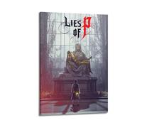 QWEIVDCP Game P's Lies Poster5 Poster Decorative Painting Canvas Wall Posters And Art Picture Print Modern Family Bedroom Decor Posters 08x12inch(20x30cm)