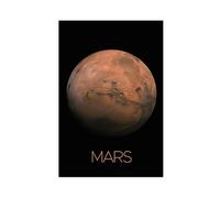 QWEJGFA Mars Poster Canvas Poster Bedroom Decor Landscape Decor Gift 16x24inch(40x60cm)