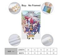 QWEJNVCZ Anime Yuuna's Classmates Poster1 Poster Decorative Painting Canvas Wall Posters And Art Picture Print Modern Family Bedroom Decor Posters 08x12inch(20x30cm)