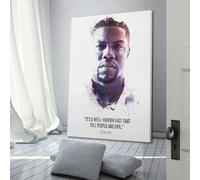QWEJNVCZ Kevin Hart Actor Poster Poster Decorative Painting Canvas Wall Posters And Art Picture Print Modern Family Bedroom Decor Posters 12x18inch(30x45cm)
