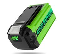 Qwenoer - 40V 6.0Ah Lithium Battery for GreenWorks 40V Battery, Replace for GreenWorks 40V G-MAX 29472 29462 29482 BAF724 BAF725 BAF704 BAF721 BAF722 Batteries