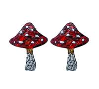 Qweradr 2PCS DIY Mountain Range Mosaic Kit Funy Sunflower Mushroom Stained Glass Craft Stained Glass Fox Mosaic Kit Easy Install,F