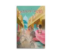 QWERISXNC India Delhi Chandni Chowk Travel Poster Poster Decorative Painting Canvas Wall Posters And Art Picture Print Modern Family Bedroom Decor Posters 24x36inch(60x90cm)