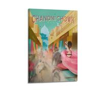 QWERISXNC India Delhi Chandni Chowk Travel Poster Poster Decorative Painting Canvas Wall Posters And Art Picture Print Modern Family Bedroom Decor Posters 20x30inch(50x75cm)