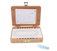 Qwertfeet Tooth Keepsake Box, Baby Teeth Box Milk Teeth Save Organizer Kit, Tooth with Photo Memory