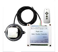 QWERTOUR Single Axis Solar Tracker Tracking Controller -Electronic Solar Controller +Light Sensor +IR Remote for Solar Cell Panel System