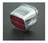 QWERTV Brake Light For Dyna For Touring For Softail For | Motorcycle Chrome LED 12V Rear Tail Brake Stop Light License Plate Taillight For Dyna For Touring For Softail For Sportster