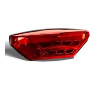 QWERTV Brake Light Universal Motorcycle Rear LED Tail Light | Universal Motorcycle Rear LED Tail Light License Plate Lamp Brake Light Daytime Running Lights Smoked/Red Shell 12V