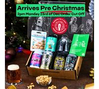 QWERTY Beer Box Craft Lager Beer Gift Hamper - Merry Christmas
