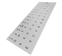 QWERTY English Keyboard Stickers Self-Adhesive UK British Silver