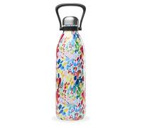 Qwetch - Arty 1.5L Large Insulated Bottle - 48h Cold and 16h Hot - Waterproof & BPA Free - Stainless Steel Bottle with Carry Handle - Insulated Thermos for Picnic, Camping, Family
