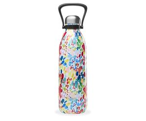 Qwetch - Arty 1.5L Large Insulated Bottle - 48h Cold and 16h Hot - Waterproof & BPA Free - Stainless Steel Bottle with Carry Handle - Insulated Thermos for Picnic, Camping, Family