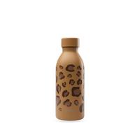 Qwetch - Insulated Bottle 500ml Camel Leopard - ICON - Compact & Elegant Design Water Bottle Made from Recycled Stainless Steel - 24h Cold & 12h Hot - Leakproof