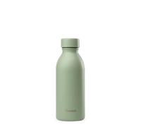 Qwetch - Insulated Bottle 500ml Linden Green - ICON - Compact & Elegant Design Water Bottle Made from Recycled Stainless Steel - 24h Cold & 12h Hot - Leakproof
