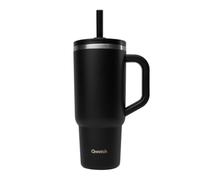 QWETCH Insulated Travel Cup 900ml Leak-proof with Foldable Straw - Recycled Stainless Steel Insulated Mug with Handle - Keeps 48h Frozen / 12h Cold - Insulated Tumbler - Bottle Compatible with Cup
