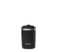 QWETCH - Insulated Travel Mug - Black 240ml - Coffee & Tea Thermo - Keeps Hot 6h / Cold 12h - BPA-Free, Leakproof, Travel Cup