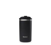 QWETCH - Insulated Travel Mug - Black 350ml - Coffee & Tea Thermo - Keeps Hot 6h / Cold 12h - BPA-Free, Leakproof, Travel Cup