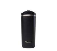 QWETCH - Insulated Travel Mug - Black 470ml - Coffee & Tea Thermo - Keeps Hot 6h / Cold 12h - BPA-Free, Leakproof, Travel Cup