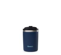 QWETCH - Insulated Travel Mug - Navy Blue 240ml - Coffee & Tea Thermo - Keeps Hot 6h / Cold 12h - BPA-Free, Leakproof, Travel Cup