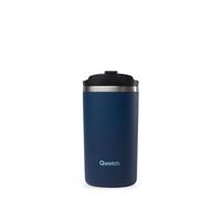 QWETCH - Insulated Travel Mug - Navy Blue 350ml - Coffee & Tea Thermo - Keeps Hot 6h / Cold 12h - BPA-Free, Leakproof, Travel Cup