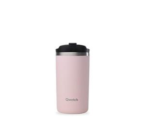 QWETCH - Insulated Travel Mug - Pastel Pink 350ml - Coffee & Tea Thermo - Keeps Hot 6h / Cold 12h - BPA-Free, Leakproof, Travel Cup