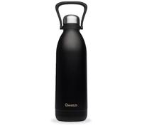 QWETCH - Isothermal Bottle - Titan Matt Black 1,5L - 48h Cold & 16h Hot - BPA Free, Waterproof - Stainless Steel Bottle with Carrying Handle