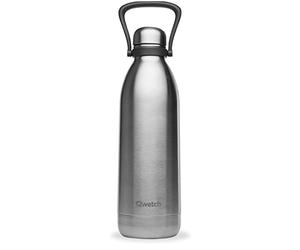 QWETCH - Isothermal Bottle - Titan Stainless Steel 1,5L- 48h Cold & 16h Hot - BPA Free, Waterproof - Stainless Steel Bottle with Carrying Handle