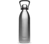 QWETCH - Isothermal Bottle - Titan Stainless Steel 2L - 48h Cold & 16h Hot - BPA Free, Waterproof - Stainless Steel Bottle with Carrying Handle