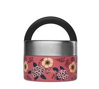 QWETCH - Stainless Steel Insulated Lunch Box with Handle - Food Container - Keeps Food Hot 5h / Cold 7h - Leakproof & BPA-Free (Anemones, 650 ml)