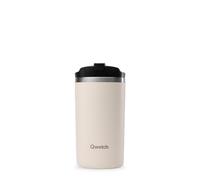 QWETCH - Travel Travel Mug - Sand 350ml - Stainless Steel Thermal Coffee & Tea - 6 Hours Hot and 12 Hours Cold - Waterproof Travel Mug