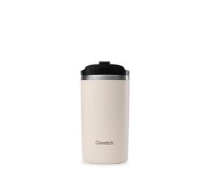 QWETCH - Travel Travel Mug - Sand 350ml - Stainless Steel Thermal Coffee & Tea - 6 Hours Hot and 12 Hours Cold - Waterproof Travel Mug