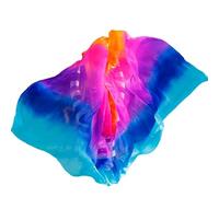 QWFVHJ Belly Dance Silk，Dance Silk Veil Veils 200cm 250cm 270cm Hand Thrown Scarf Shawl Yellow Orange Pink Purple Gradient Plus Sizes(Color 04,XL 270cm 114cm)