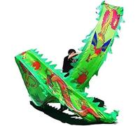 QWFVHJ Dragon Dance Ribbon Streamer，Green Streamer, 3D Rotating 8m/10m(8m/26ft)