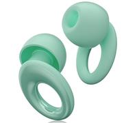 QWH Ear Plugs, Noise Cancelling EarPlugs for Sleep Reusable Silicone Earplugs for Sleeping, Travel, Concerts, Flight, Deep Focus, 4 Pairs Ear Tip, 30db Hearing Protection, Green