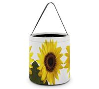 QWHJK Candy Bags,Flower Sunflower Print Halloween Candy Tote Bag,reusable Candy Bucket,fashionable Candy Tote Bag, Flower Sunflower, One Size