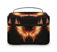 QWHJK Multi-function Storage Bag, Fire Angle Wings Printed Bathroom Storage Makeup Bag, Portable Multi-function Storage Bag, Fire Angle Wings, 25x18x15cm