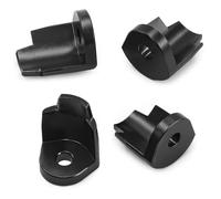 QWHTYO Compatible With Arrma For Mini For MOJAVE For GROM For Granite For Typhon 1/18 1/14 RC Cars Upgrade Parts Metal Shock Protector Cover 4pcs RC Spare Part(Black)