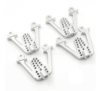 QWHTYO Compatible With Axial For SCX10 For Dingo For Honcho 1/10 RC Crawler Parts Front Rear Shock Absorbers Shocks Towers Mount Post LIFT RC Spare Part(Silver)
