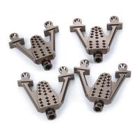 QWHTYO Compatible With Axial For SCX10 For Dingo For Honcho 1/10 RC Crawler Parts Front Rear Shock Absorbers Shocks Towers Mount Post LIFT RC Spare Part(Brown)