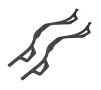 QWHTYO Compatible With Axial For SCX10 For Pro RC Car Upgraded Parts Accessories 1 Pair Carbon Fiber Pattern For Chassis Side Plates RC Spare Part